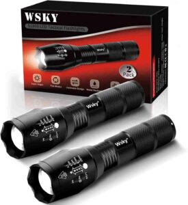 Wsky LED Tactical Camping Flashlight