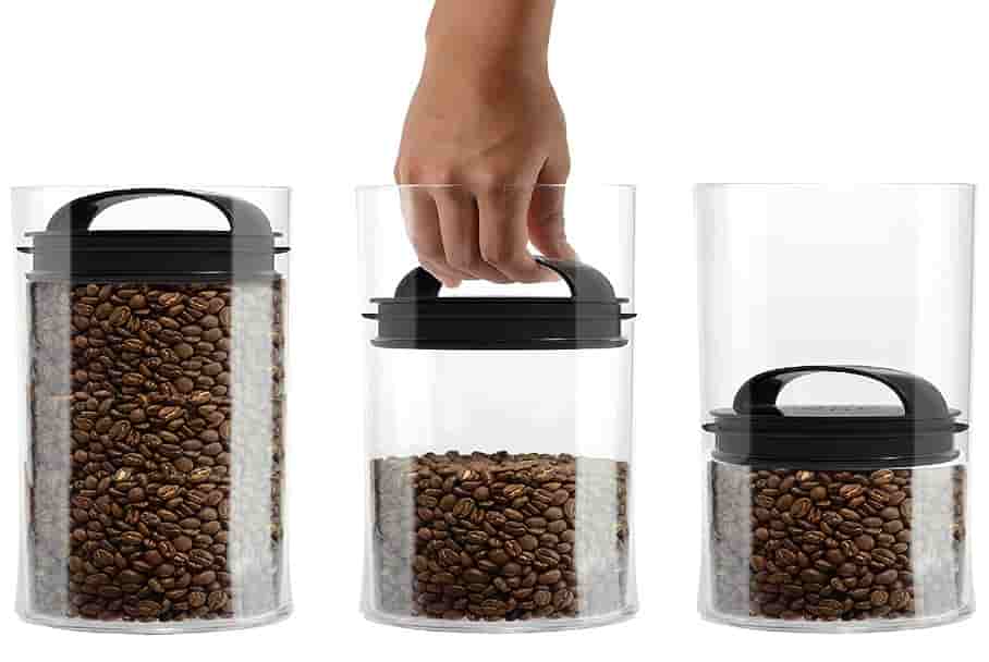 Store coffee beans in camping