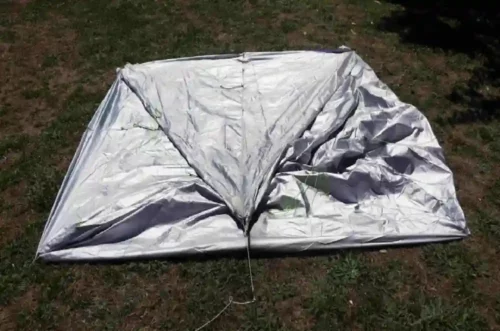 Fold from back to front tent