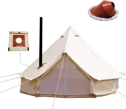 Playdo 4-Season Waterproof Cotton Canvas Bell Tent
