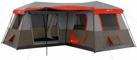 Ozark Trail 3 Room L-Shaped Instant Cabin Tent